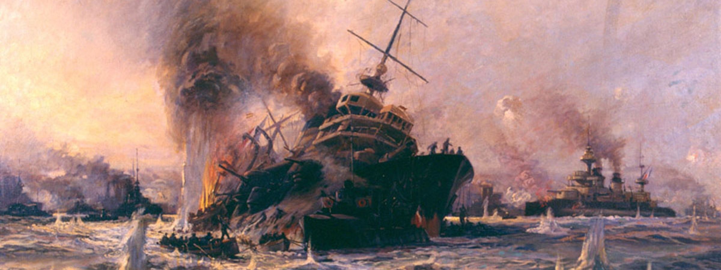 The Bouvet was one of three Allied battleships sunk by mines during the naval attack on the 18th of March 1915